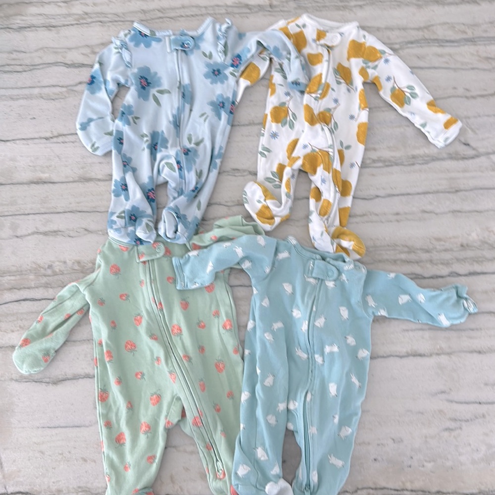 4 Carters Newborn Onesies